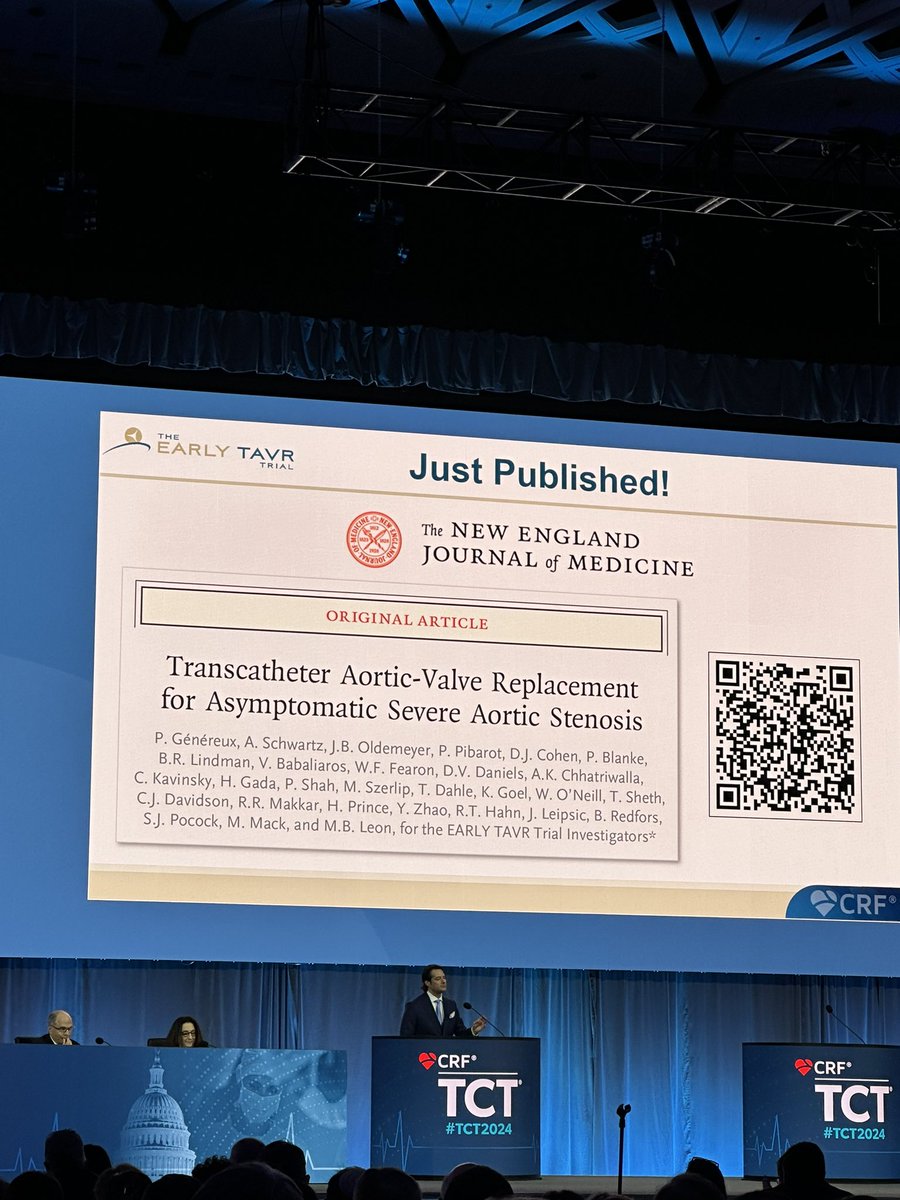 Olga Toleva (@changeatheart) on Twitter photo Congratulations and ovations to <a href="/PhilGenereuxMD/">Philippe Genereux</a> and EARLY TAVR trial team on breakthrough findings in asymptomatic severe aortic stenosis patients to be treated with TAVR over clinical surveillance. NEJM publication 👏👏👏 Congratulations and ovations to <a href="/PhilGenereuxMD/">Philippe Genereux</a> and EARLY TAVR trial team on breakthrough findings in asymptomatic severe aortic stenosis patients to be treated with TAVR over clinical surveillance. NEJM publication 👏👏👏