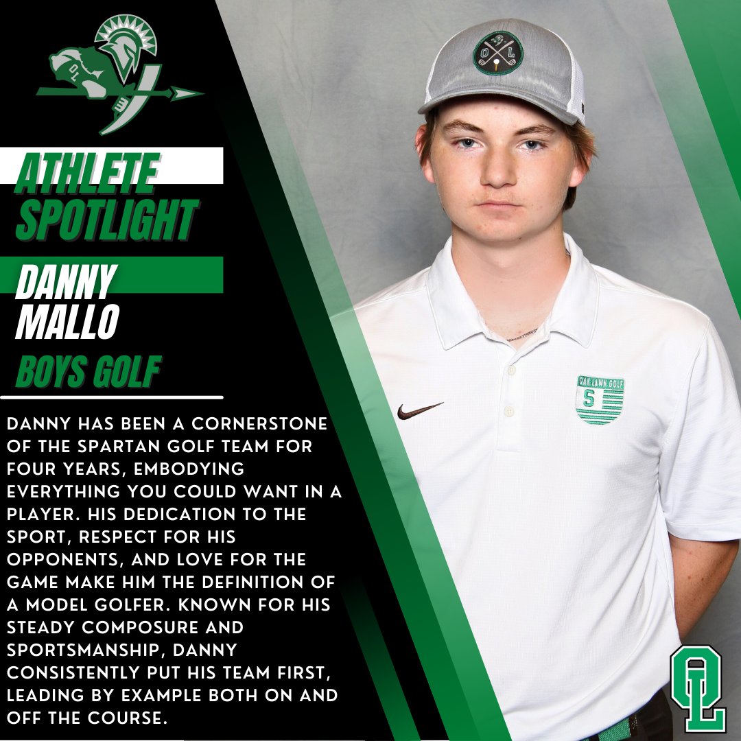 OLCHSAthletics's tweet photo. Each week our Athletic Department will spotlight student-athletes that are making an impact. This week we spotlight Teagan Krzystof from our Girls Golf program and Danny Mallo from our Boys Golf program! Go Spartans! #olchspride https://t.co/CwDqx2MZOi
