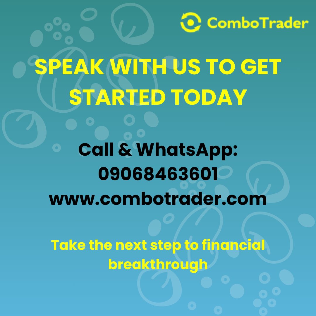 New to Trading? We've got your back, with over 5 years of experience, we guide you in making the right decisions and guarantee your profit.
Get started today. 
Visit combotrader.com.ng
Call or WhatsApp: 09068463601 to speak with our sales team.