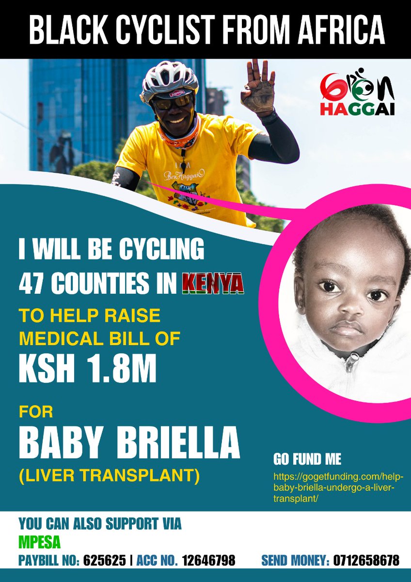 jemimakodero's tweet photo. When you get support from friends, it really encourages  you to keep going. In support of baby #Briella #MondayMotivaton #TheBalaFamily #StanchartNairobiMarathon @ecc310 @FunCyclingUg @MikeSonko https://t.co/z5T3WcKfl2