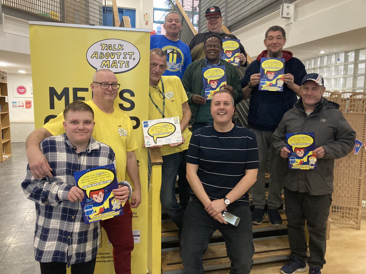 Amazing session with Dennis from <a href="/reachoutstes/">Reach Out ; Start to End Suicide</a> today at <a href="/LangCornerstone/">Langworthy Cornerstone</a> 

Important conversations being had as always. Proud that all of us took the pledge to be ‘Everyday Mental Health Champions’