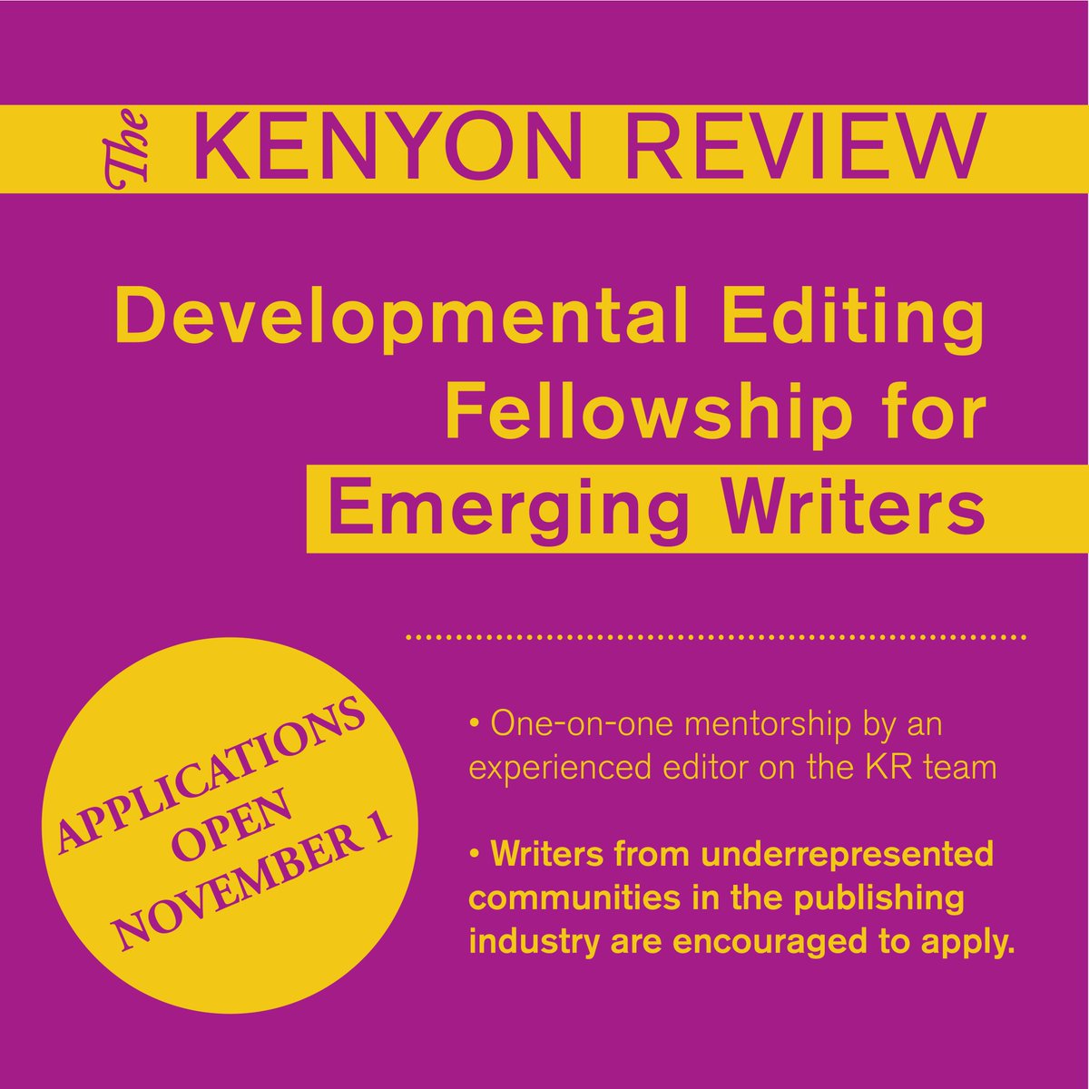 Kenyon Review tweet media