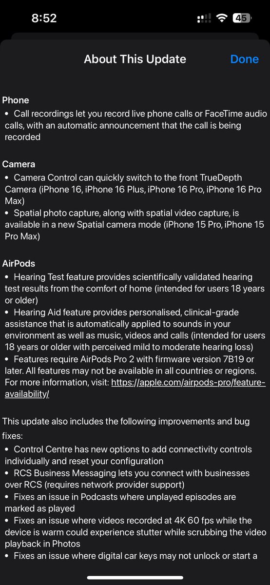 TheAshishBharti's tweet photo. Our News is confirmed 

🚀 iOS 18.1 with Apple Intelligence is LIVE! 🚀

Keep following to know about latest features of ios 18.1

#iOS18 #iOS18Update #iOS18Features #iOS18Release #iPhone #AppleEvent #AppleUpdate #AppleIndia #iOSUpgrade #iPhoneUpdate #iPhoneUpgrade #iOS #AppleFans #TechNews #iPhoneTips #iOSNewFeatures #AppleLovers #AppleCommunity #AppleNews #iPhoneX #iPhone14 #iPhone15 #AppleSoftware #iOS18Improvements #AppleLaunch #iPhoneFeatures #iPhoneLife #iPhoneUser