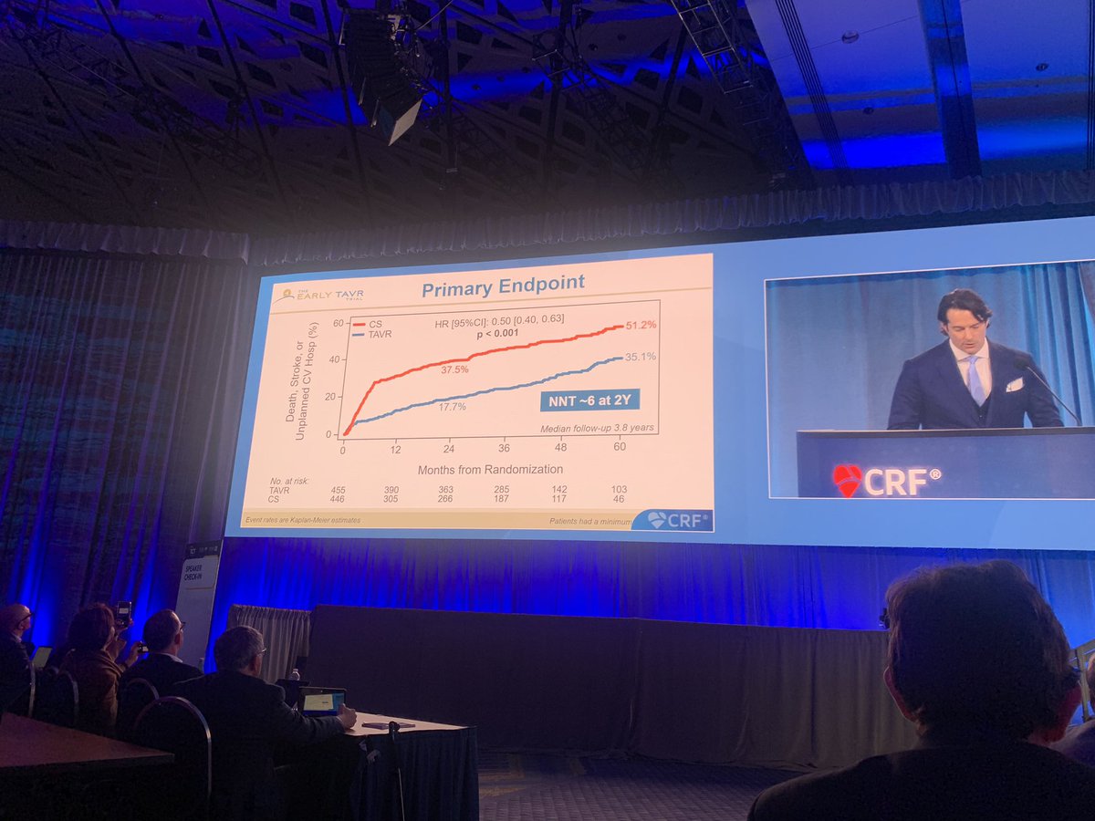 JorgeNuche's tweet photo. #TCT2024 Early TAVR showed a benefit of intervention in asymptomatic AS. Watchful waiting is not longer an option. Next challenge: early diagnosis. https://t.co/3DX2ZAvDU1