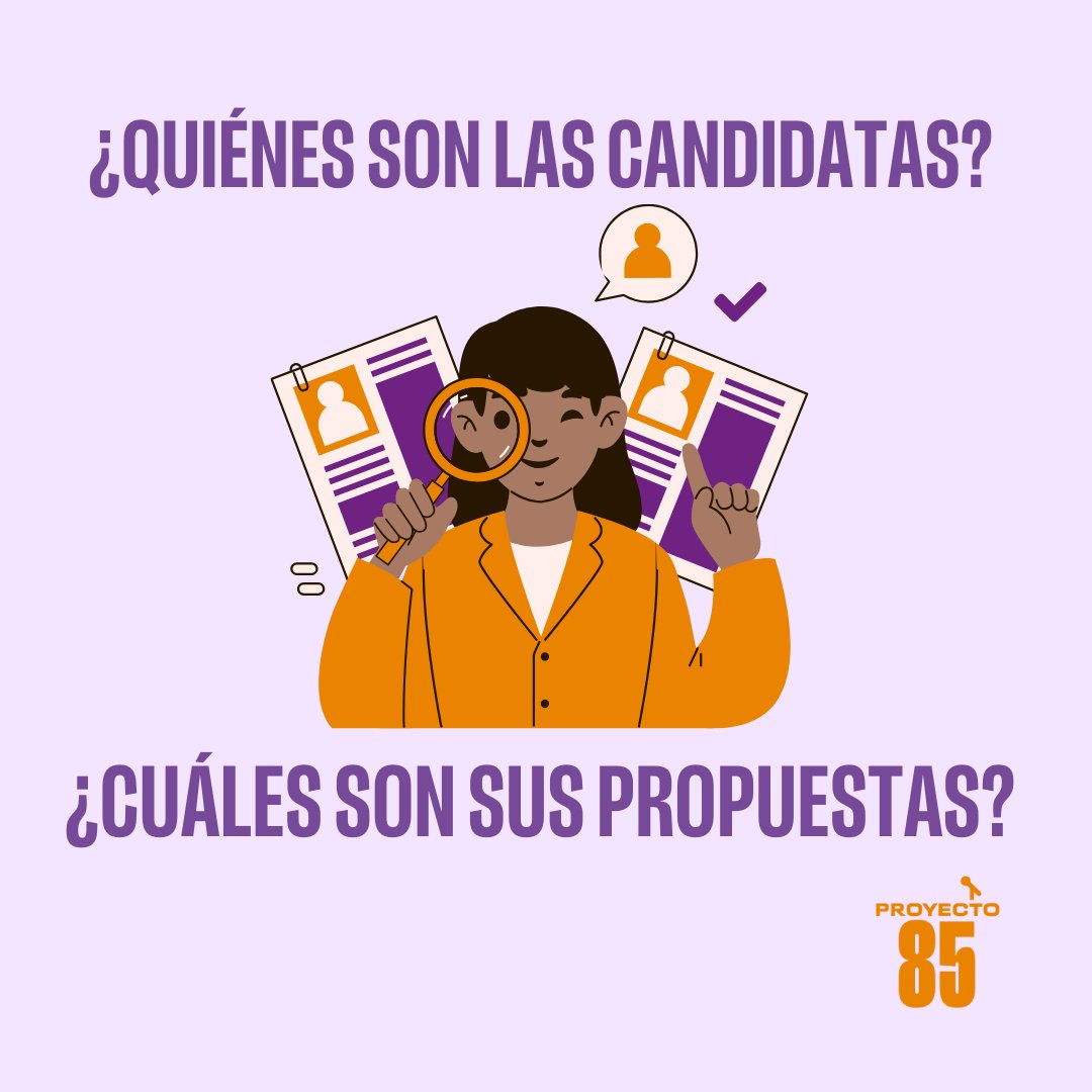 Aquí te dejamos algunas herramientas que te ayudarán a realizar un voto informado este próximo 5 de noviembre. Accede los enlaces a todas estas herramientas en nuestra página web: proyecto85.org/enlaces-de-int…

#QueremosMásQue34 #Eleccciones2024 #Proyecto85