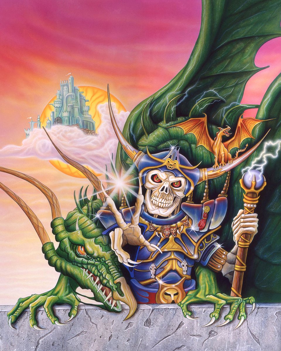 My cool classic Clouds of Xeen painting 1992!
#illustration #popculture #CloudsofXeen #boxart #retrogaming