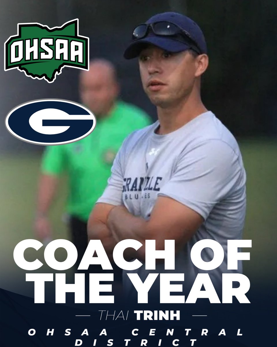 Granville Girls Soccer | ⚽️

Congratulations to Head Girls Soccer Coach Thai Trinh on being selected as the 2024 DIII Central District  Coach of the Year! 

#BlueAces♠️