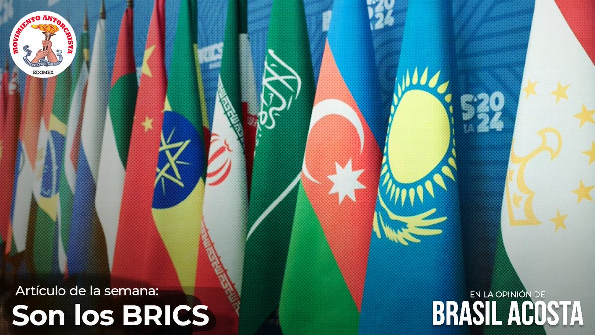 DrBrasilAcosta's tweet image. Los #BRICS se fortalecen con nuevas incorporaciones y proponen una economía basada en la cooperación, dejando atrás la hegemonía del dólar. #México debería sumarse a este bloque para lograr beneficios reales para su pueblo. #MéxicoConBRICS 

👉 tinyurl.com/5n6va7y2