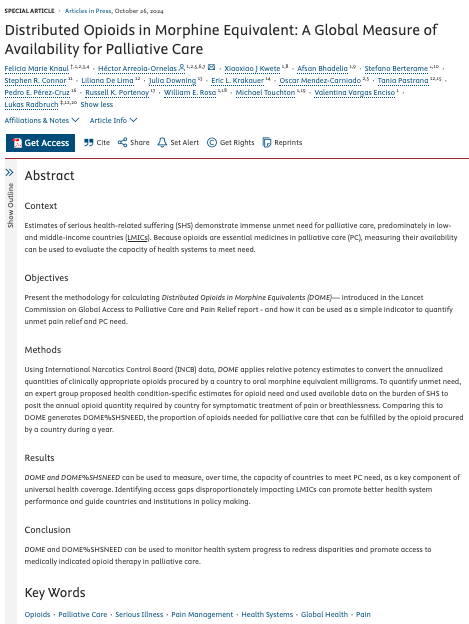 Billy Rosa, PhD, MBE, APRN (@billyrosaphd) on Twitter photo šThe global need for #PalliativeCare-especially in #LMICs-is immenseā”ļølegally distributed #opioids can estimate PC availability in health systems to close pain dividesš„ļøOur new methods paper in <a href="/JPSMjournal/">Journal of Pain and Symptom Management (JPSM)</a> explains more š:jpsmjournal.com/article/S0885-⦠<a href="/AAHPM/">AAHPM</a> @ šThe global need for #PalliativeCare-especially in #LMICs-is immenseā”ļølegally distributed #opioids can estimate PC availability in health systems to close pain dividesš„ļøOur new methods paper in <a href="/JPSMjournal/">Journal of Pain and Symptom Management (JPSM)</a> explains more š:jpsmjournal.com/article/S0885-⦠<a href="/AAHPM/">AAHPM</a> @