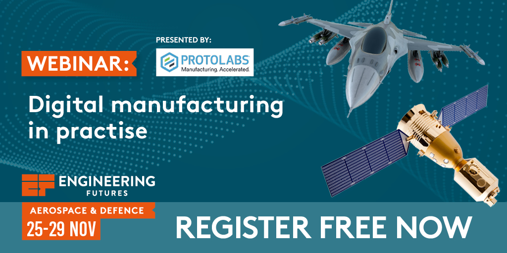 💡Here’s your chance to engage with the team of digital manufacturing experts at <a href="/protolabs/">Protolabs</a>.

Join us for this engaging webinar, part of Aerospace and Defence Week, taking place 25 - 29 November.

engineering-futures.co.uk/aerospace-and-…

#AerospaceAndDefence