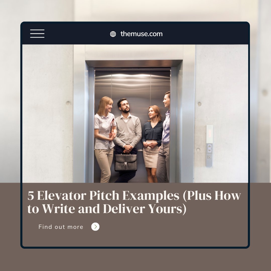 🚀 Have you ever thought about how to make a lasting impression in just 30 seconds? Your elevator pitch could be the key! This article breaks down how to craft a compelling pitch that showcases your unique value and opens doors to new opportunities.
link:loom.ly/iVHXXpw
