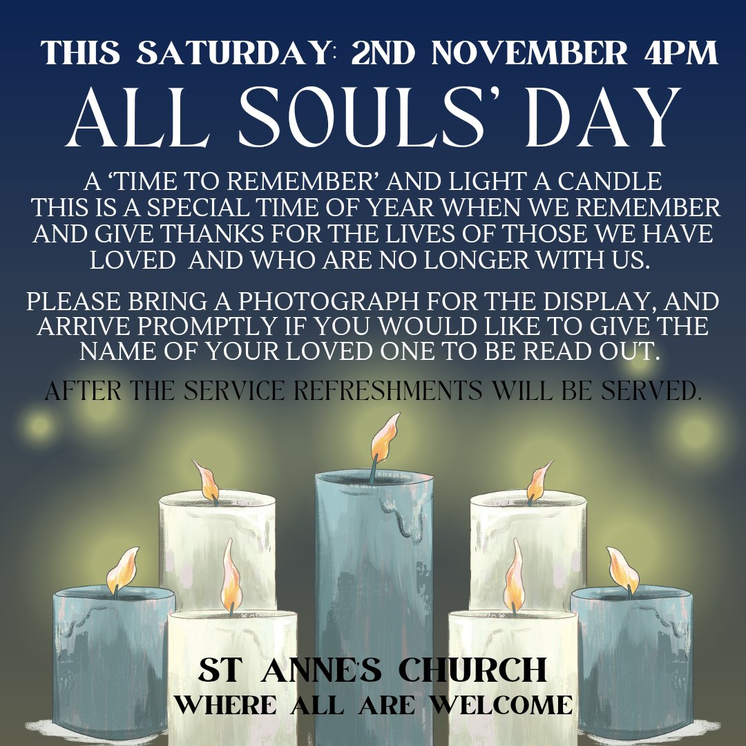 Alderney Parish Church (@alderney_church) on Twitter photo #allsouls
#neverforgotten
#allarewelcome
<a href="/DioSalisbury/">Diocese of Salisbury</a>
<a href="/RevMthrSamantha/">Rev/Mthr Samantha Martell SCP</a> #allsouls
#neverforgotten
#allarewelcome
<a href="/DioSalisbury/">Diocese of Salisbury</a>
<a href="/RevMthrSamantha/">Rev/Mthr Samantha Martell SCP</a>