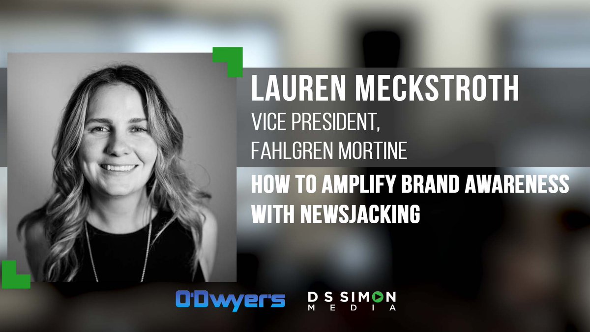 DSSimonMedia's tweet image. Lauren Meckstroth, Vice President at Fahlgren Mortine, shares how her team spots trends that clients can contribute to and more!

Watch the episode: dssimon.com/prs-top-pros-t…

Listen to the episode: open.spotify.com/episode/2xCoEm…...

#brand #newsjacking #storytelling