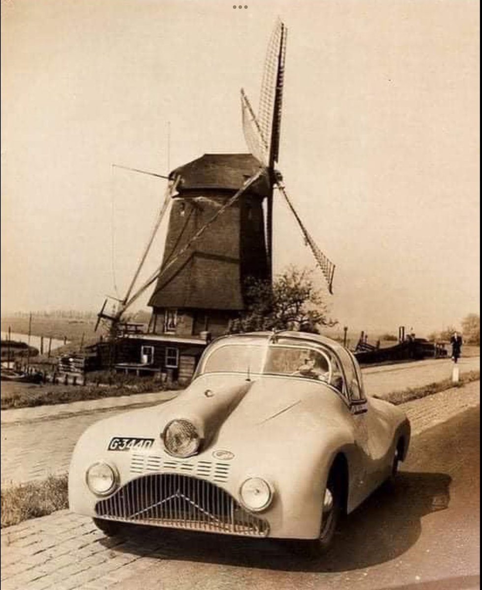 1948 Gasto - This unusual three-headlight car was created by Dutch rally driver Maurice Gatsonides. Seeking a way to measure performance, he invented the roadside speed measuring camera, picked up many years later by police departments.