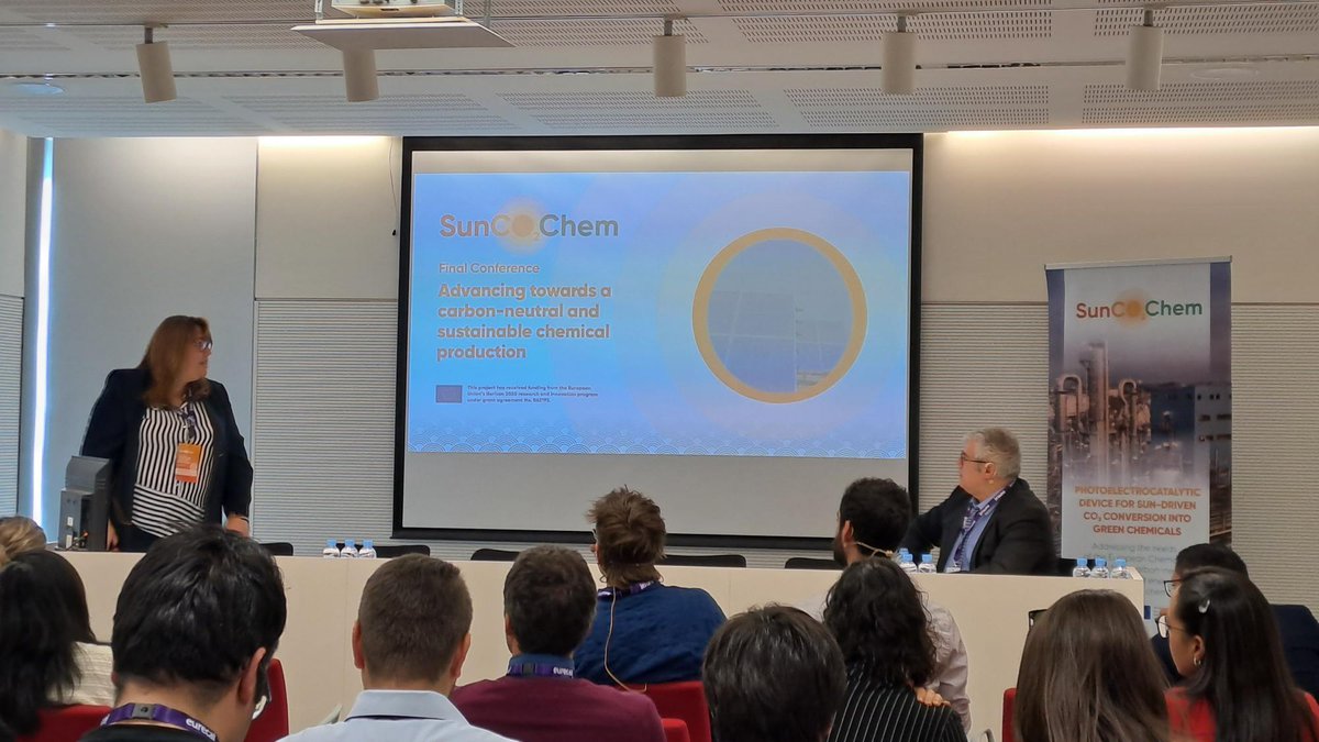 CONFETIProject (@confetiproject) on Twitter photo 🔬 <a href="/CONFETIProject/">CONFETIProject</a> & <a href="/superval_eu/">superval_eu</a>, representing the <a href="/EUeic/">European Innovation Council</a> Portfolio, participated in the @SunCoChem #FinalConference.
💡From membranes to syngas electrodes, they're presenting #innovations in #CO2conversion & #greenchemical production.
📰Discover more: confetiproject.eu/en/news-and-ev… 🔬 <a href="/CONFETIProject/">CONFETIProject</a> & <a href="/superval_eu/">superval_eu</a>, representing the <a href="/EUeic/">European Innovation Council</a> Portfolio, participated in the @SunCoChem #FinalConference.
💡From membranes to syngas electrodes, they're presenting #innovations in #CO2conversion & #greenchemical production.
📰Discover more: confetiproject.eu/en/news-and-ev…