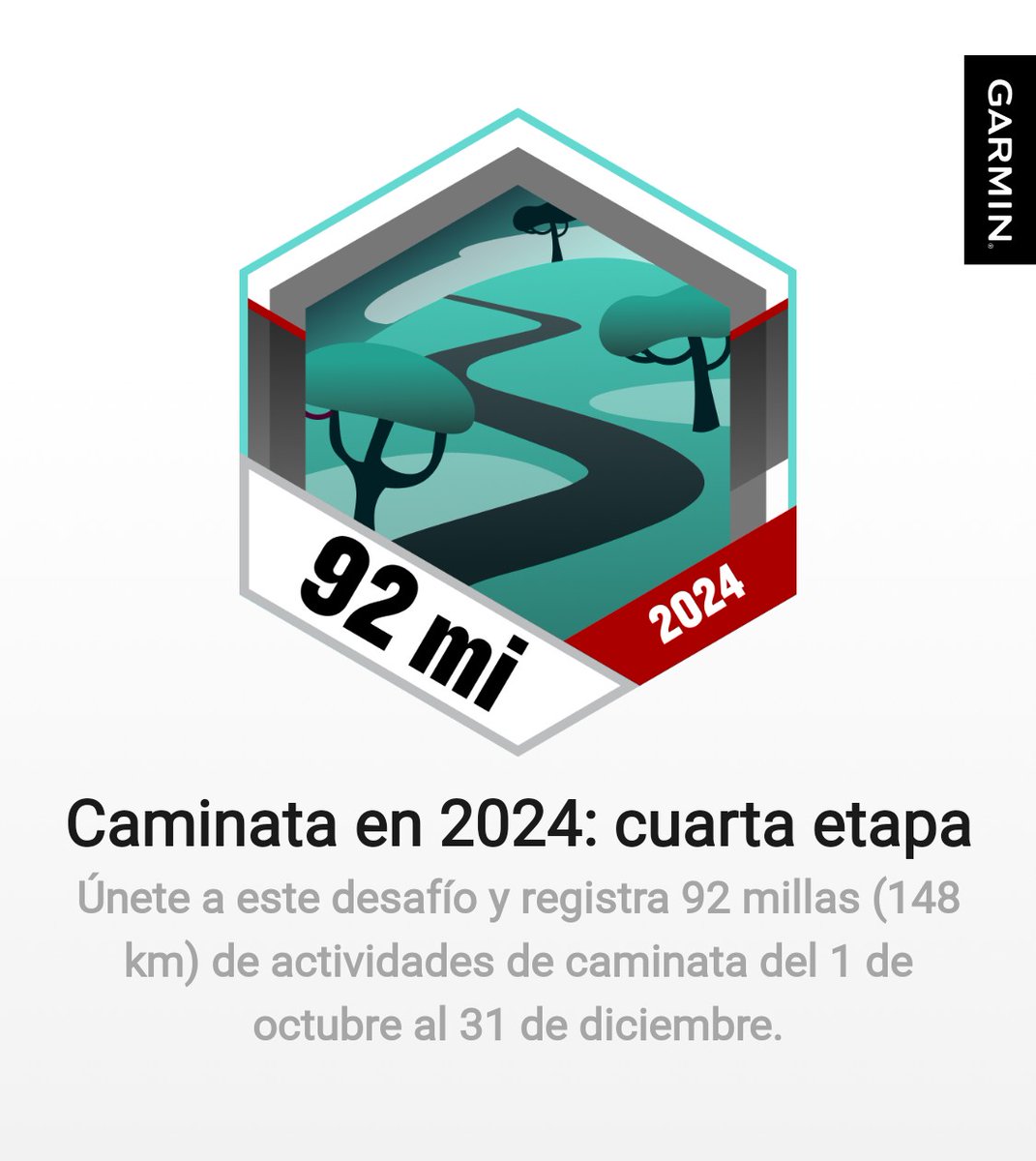 EliseoLoureda's tweet photo. He ganado una medalla en Garmin Connect. #garmin #beatyesterday https://t.co/j2Pxxy3cKt