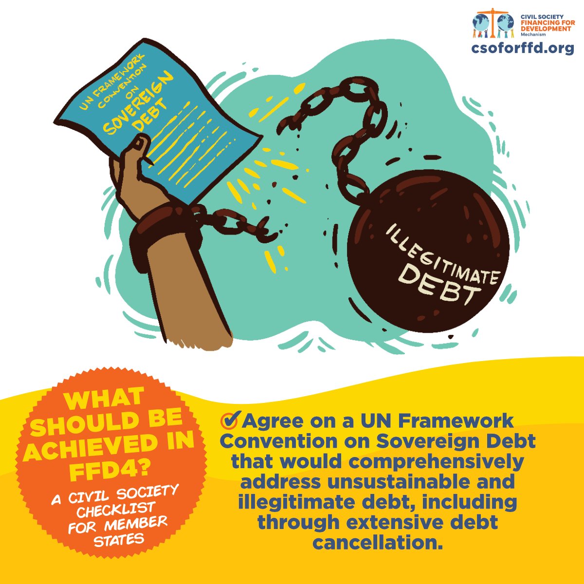 eurodad's tweet photo. π At #FfD4 Member States must: Establish a UN Framework Convention on Sovereign Debt for extensive debt cancellation & address unsustainable debts. ππΈ#CancelTheDebt #OurChecklist https://t.co/zBio21syrU
What might this look like? Read more β‘οΈ https://t.co/VylWZptHCO https://t.co/wk7Uwft9UH