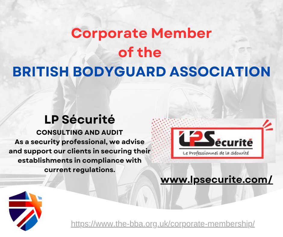theBBA's tweet photo. Corporate Partners to the British Bodyguard Association - LP Sécurité
As a Corporate Member you will get dedicated support from the team to help you reach your stated goals.
https://t.co/uB7z3kFm80
#britishbodyguardassociation #Corporatepartnership https://t.co/ssC8aBRQUf