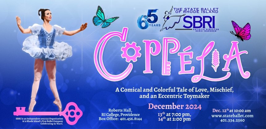 ✨ Kick off the holidays with ballet magic! Join us for The State Ballet of RI’s Coppélia at RIC! 🎭 Dolls come to life in this family classic. Dec. 13 @ 7 PM &amp; Dec. 14 @ 2 PM. Tickets: ric.edu/news-events/ev…

 #RICAlumni #CoppeliaMagic
