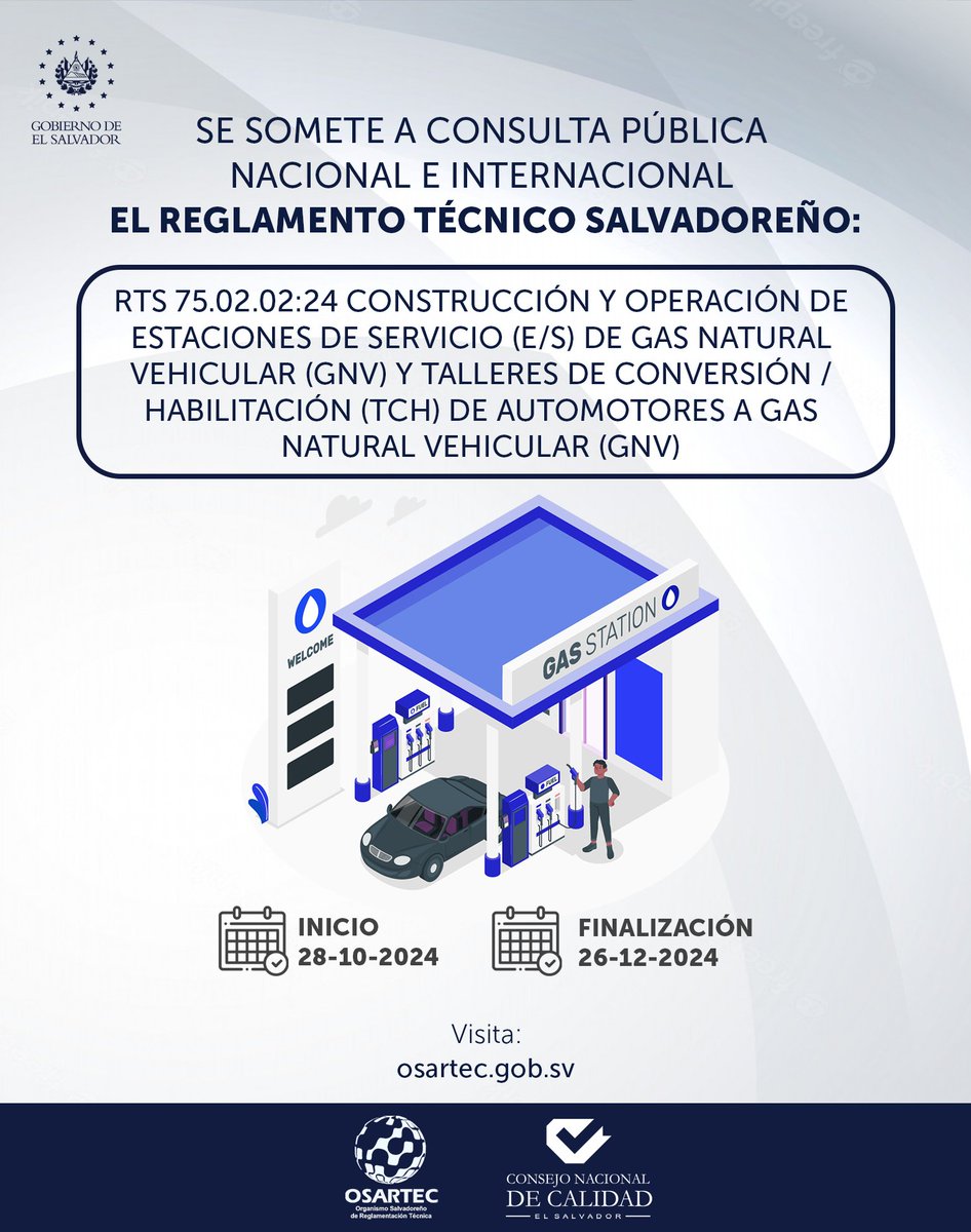 Organismo Salvadoreño de Reglamentación Técnica tweet media