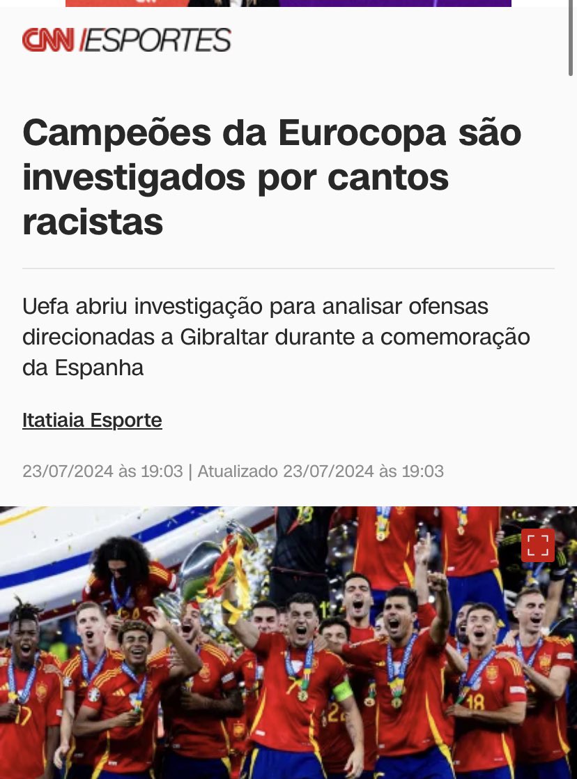 _doblues's tweet photo. Esse jornal espanhol disse que o Vini Jr. perdeu a “bola de ouro dos valores”, afirmando que só jogar “mais bola dentro de campo” não é o suficiente.

O Rodri, nessa temporada, foi acusado de racismo. O Vini se tornou referência CONTRA o racismo.

A Europa é indefensável. https://t.co/D3Rfzdr30A