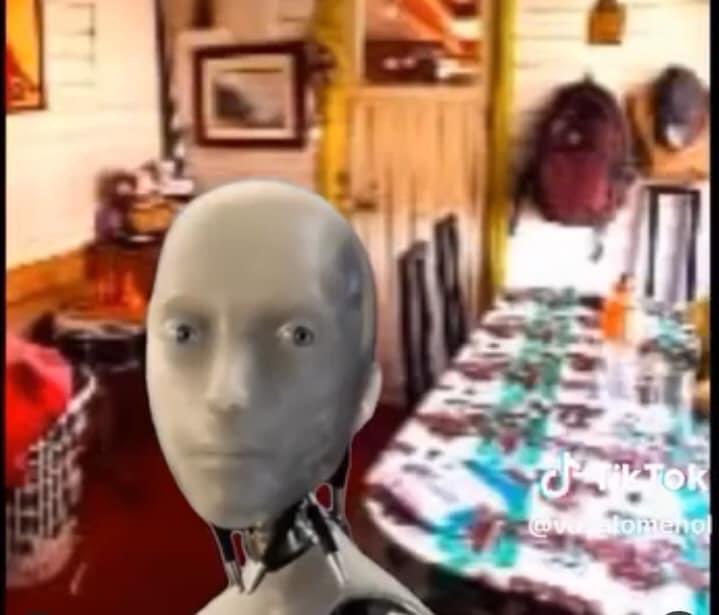El_Rocktor's tweet photo. El Robot de Tesla intentando entender al Ortopedista Ebrio que lo compró https://t.co/xCHEvy98YS