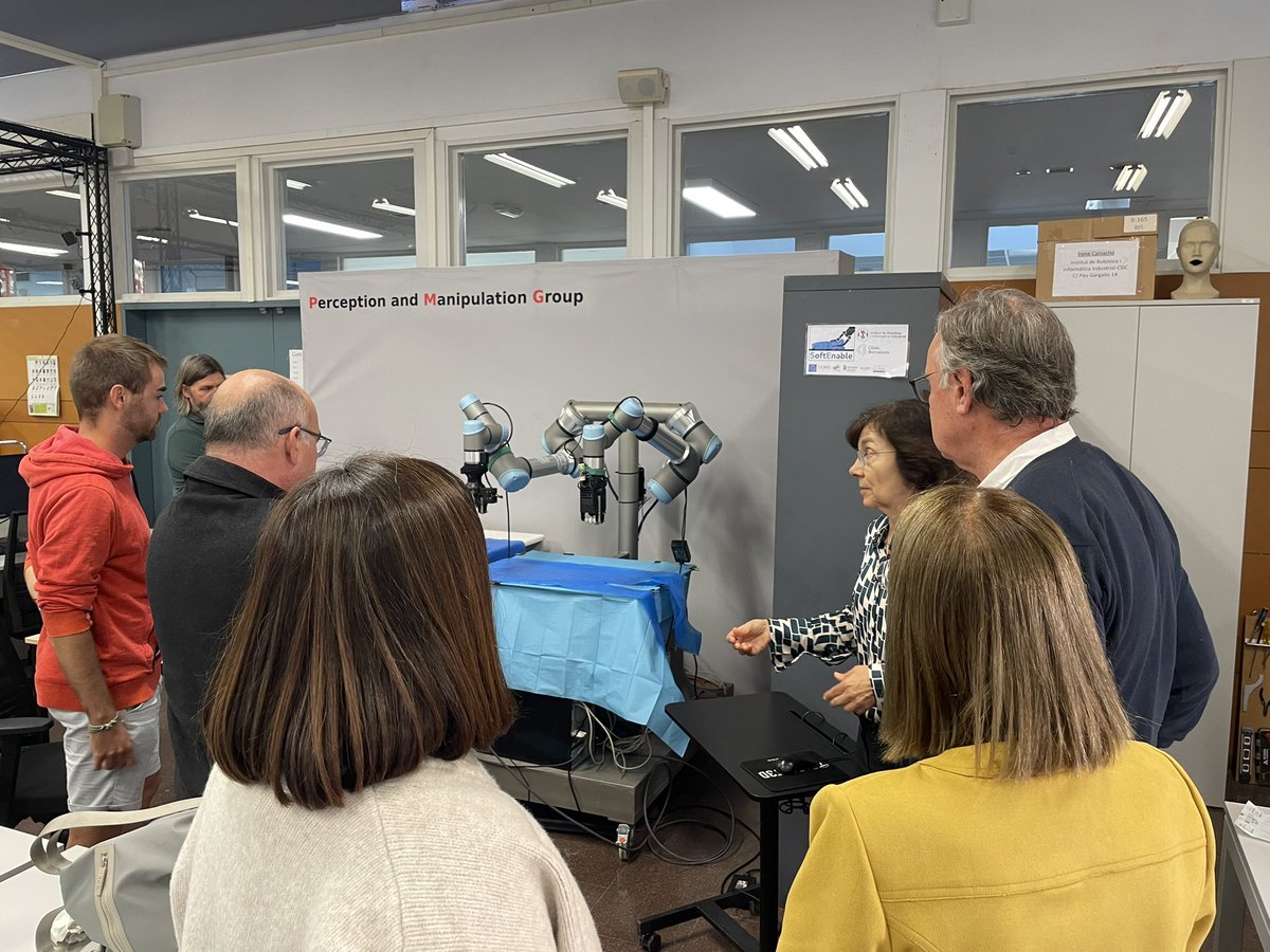 M24 <a href="/softenable/">SoftEnable EU Project</a> consortium meeting is going on at <a href="/IRI_robotics/">IRI-Institut de Robòtica i Informàtica Industrial</a>. We just presented the preliminary results of our work at <a href="/hospitalclinic/">Hospital Clínic</a> 
<a href="/AdelaidaZabale1/">Adelaida Zabalegui, RN, PhD, FEANS</a> 
<a href="/anaperezperdom1/">Ana Pérez Perdomo</a> 
<a href="/TORNERCOT/">Dr. Pere Torner</a> 
<a href="/MPratCar/">Marina Prat</a>