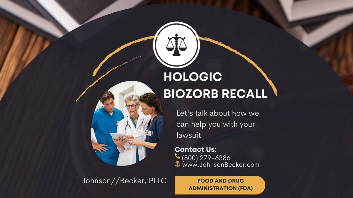 JohnsonBecker's tweet photo. Hologic BioZorb Markers have been recalled.
Contact an attorney from Johnson//Becker, PLLC, if you have questions about a possible lawsuit.
https://t.co/Eitr1GAGiV
#Attorney #Lawyer #BreastCancer https://t.co/lh2zP4iKyr