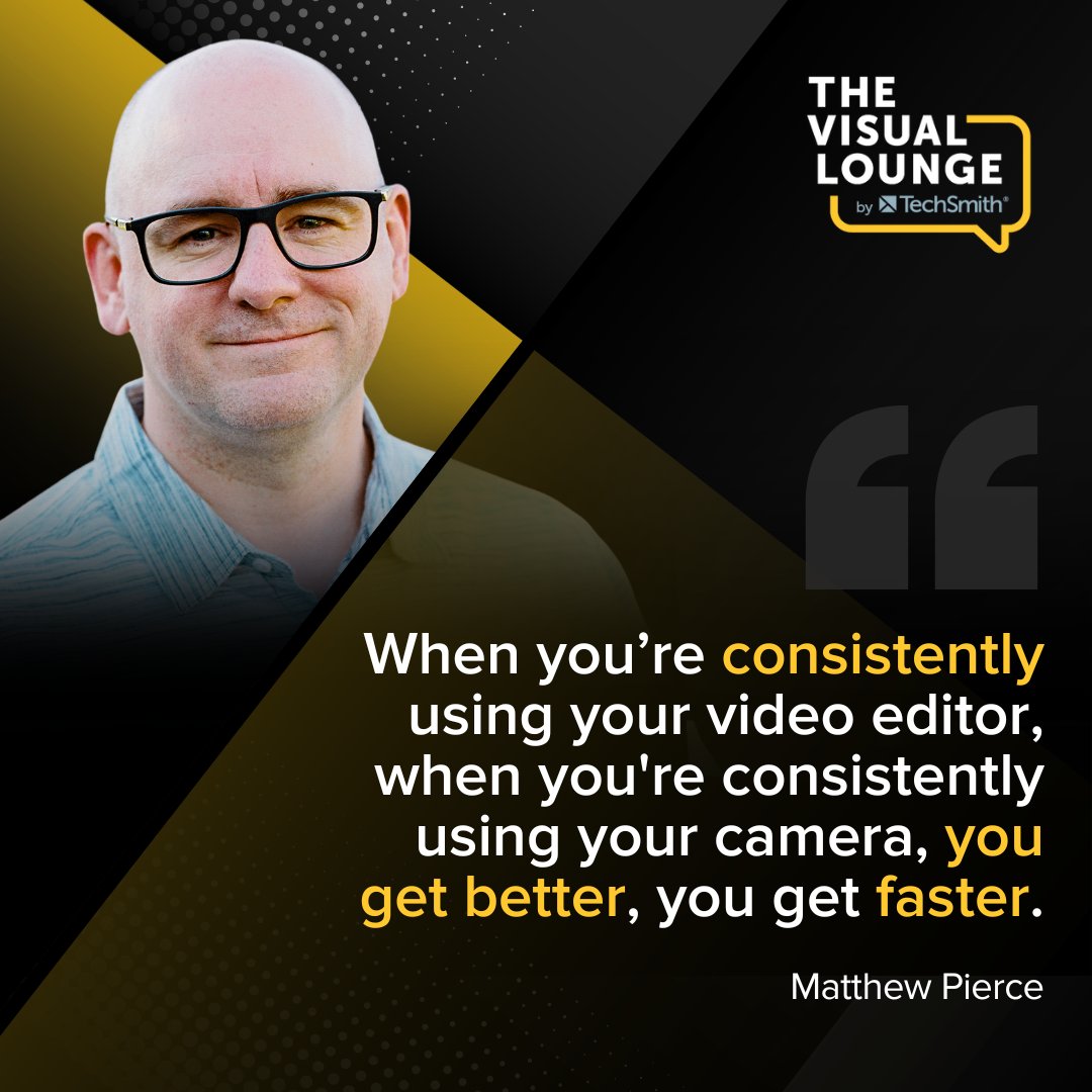 Levelling up your video creation game is all about practice, practice, practice. And having the tools to help you do that is key. 
📣 Updates are coming to Camtasia, so check out episode 232 of The Visual Lounge for a quick rundown.