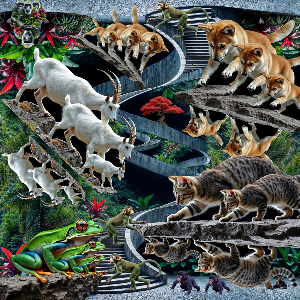 ✂️ Post Collage ✂️

A.I. Meets Collage Art: My Weekend Breakthrough!

Had an epic realization this weekend on leveraging A.I. for my art! It's finally ready, infinite source material!

Here's the game changer, my new workflow:

1) AI Image Generation: Using <a href="/grok/">Grok</a> (<a href="/bfl_ml/">Black Forest Labs</a>) for