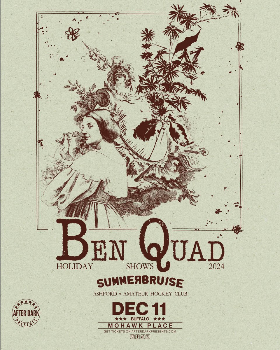 A VERY BIG DEAL. December 11 at Mohawk Place supporting BEN QUAD.