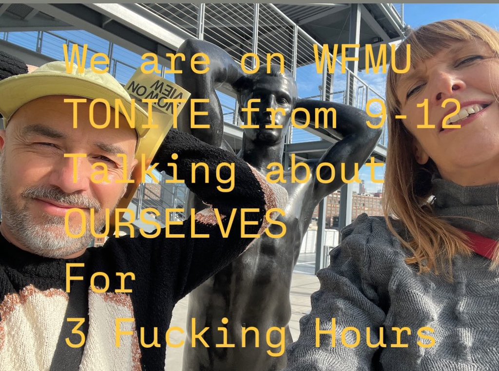 Insides__'s tweet image. We are on WFMU tonite from 9-12 (NYC time) talking about ourselves for 3 fucking hours