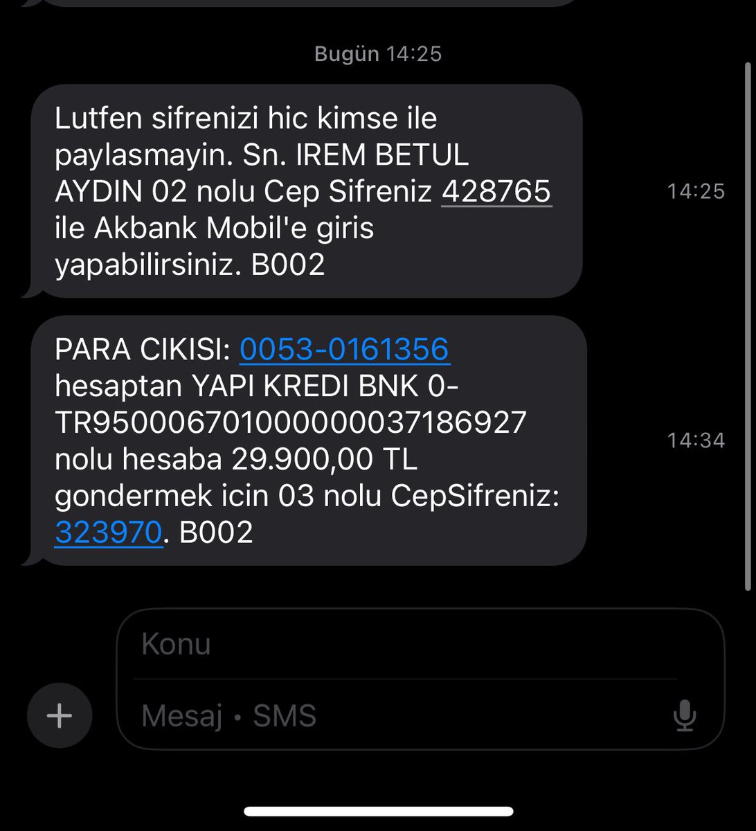 irmbtlydn's tweet photo. Akbank platinum müşteriyim. Güvenlik zafiyeti var. @Akbank @AkbankDestek https://t.co/9pYUIXsxxi