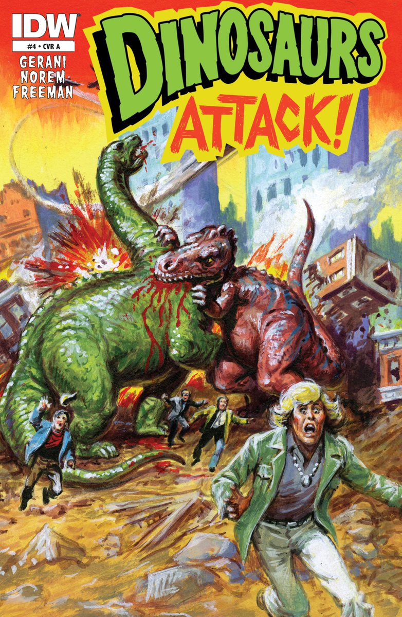 monsterasiazero's tweet image. Monsterasia Zero Comic Of The Day! IDW - Dinosaurs Attack! #04 - Cover Date October 2013 #dinosaursattack
