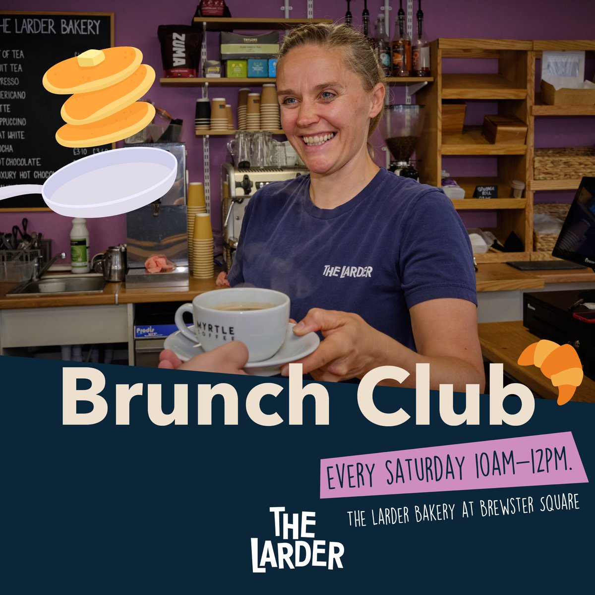 The Larder (@lardertraining) on Twitter photo Food with a purpose! 🥞 
Every Saturday, 10am-12pm, you can get a tasty brunch at our new Brunch Club!
Affordable, delicious, and supporting our community work - why go anywhere else? 
#Brunch #WestLothian #SocialEnterprise Food with a purpose! 🥞 
Every Saturday, 10am-12pm, you can get a tasty brunch at our new Brunch Club!
Affordable, delicious, and supporting our community work - why go anywhere else? 
#Brunch #WestLothian #SocialEnterprise