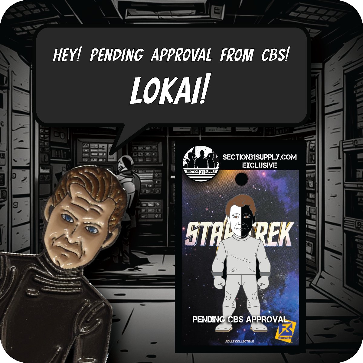 Section31Supply 🔜#STSF (@section31supply) on Twitter photo Pending Mondays!
Fresh into CBS! ------- Lokai!
DM or leave a comment on what characters you would like to see! Pins available at section31supply.com start collecting today! <a href="/fansets/">FanSets</a> <a href="/trekcore/">TrekCore.com 🖖</a> <a href="/trekgeeks/">Trek Geeks 🔜 Trek Talks 2025</a> #s31s #section31 #llap #fansets #startrek #trek #pincollector Pending Mondays!
Fresh into CBS! ------- Lokai!
DM or leave a comment on what characters you would like to see! Pins available at section31supply.com start collecting today! <a href="/fansets/">FanSets</a> <a href="/trekcore/">TrekCore.com 🖖</a> <a href="/trekgeeks/">Trek Geeks 🔜 Trek Talks 2025</a> #s31s #section31 #llap #fansets #startrek #trek #pincollector