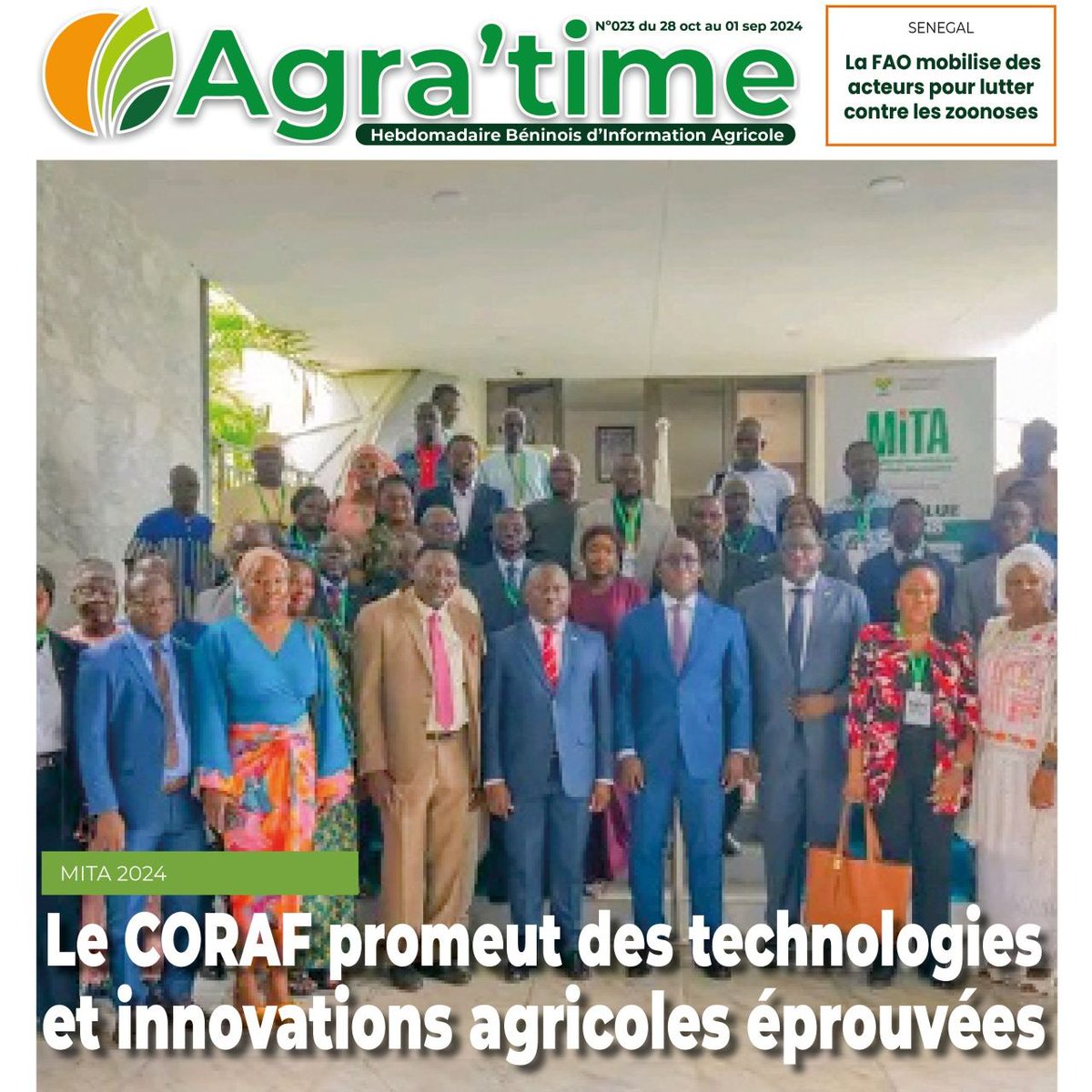 CORAFNews's tweet photo. Découvrez les moments forts de la 4e édition du #CORAFMita sur @Agratime1 !
🇹🇬 Du 21 au 25 octobre 2024 à Lomé, cette rencontre a mis en avant des technologies et innovations pour combattre les ravageurs et maladies des plantes et animaux.
#MITA2024 #CORAFWeek https://t.co/OwU4mi0e2n