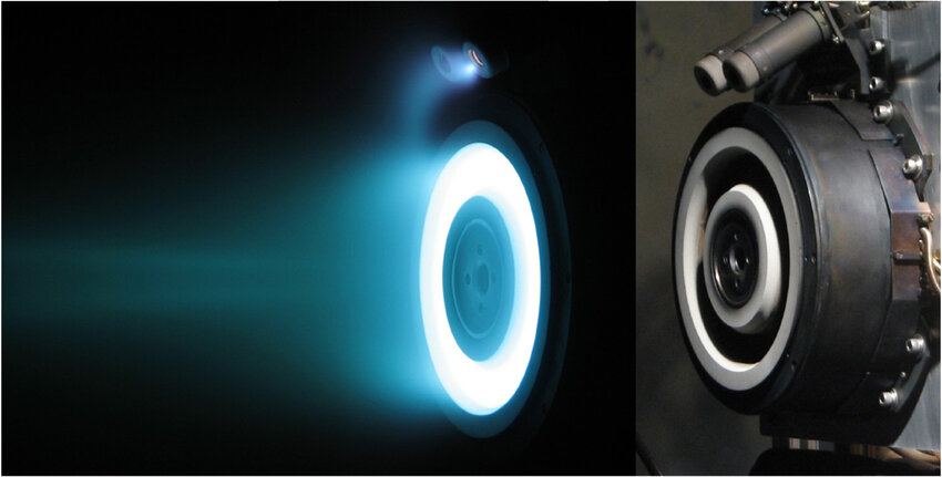 purohitmanish's tweet photo. #ISRO to showcase the capabilities of an entirely Indian-built electric propulsion system.
The system will be integrated into the Technology Demonstration Satellite (#TDS01) for its launch.
ISRO will demonstrate Stationary Plasma Thruster (#SPT), which is a type of Hall-effect ion thruster that uses electric and magnetic fields to accelerate and confine electrically charged ions. SPT thrusters are used to stabilize satellites in the North-South Station Keeping (#NSSK)
Benefits of Electric Propulsion
1. Enhanced Efficiency: Electric propulsion, particularly SPT thrusters, offers significantly higher specific impulse compared to traditional chemical propulsion systems. This translates to a substantial reduction in fuel consumption for the same thrust, making missions more cost-effective.
2. Lighter Satellites: The superior efficiency of electric propulsion enables the construction of lighter satellites for a given payload capacity. This not only decreases launch costs but also provides greater flexibility in mission design. For instance, a 4-tonne satellite typically requires 2-2.5 tonnes of fuel with chemical propulsion. In contrast, electric propulsion reduces this fuel requirement to a mere 200 kg.
Limitations of Electric Propulsion
While electric propulsion offers numerous advantages, it also has certain limitations:
1. Lower Thrust: Compared to chemical propulsion systems, electric propulsion generates lower thrust. This results in longer transfer times to reach desired orbits. For example, a satellite may take nearly three months to reach geostationary orbit using electric propulsion, whereas chemical propulsion can achieve this in about a week.
Present Fleet :
ISRO previously demonstrated an electric propulsion system in 2017, but the thruster was imported.
Presently ISRO is working on the following variants:
300mN SPT -
Thrust: 300mN
Specific impulse: 1700 sec
Thruster efficiency: >50%
Thruster life: 5000 hours
Power: 5kW
75mN SPT -
Thrust: 75mN
Specific impulse: 2000 sec
Thruster efficiency: >45%
Thruster life: 4000 hours
Power: 1.55kW
18mN SPT-
Thrust: 18mN
Specific impulse: 1490 sec
Thruster efficiency: >35%
Thruster life: 3000 hours
