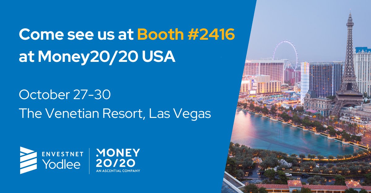 #Money2020USA has arrived! 🙌 We're excited to see the payments, banking, #fintech, and financial services community come together in Las Vegas! Swing by booth #2416 to meet the team.