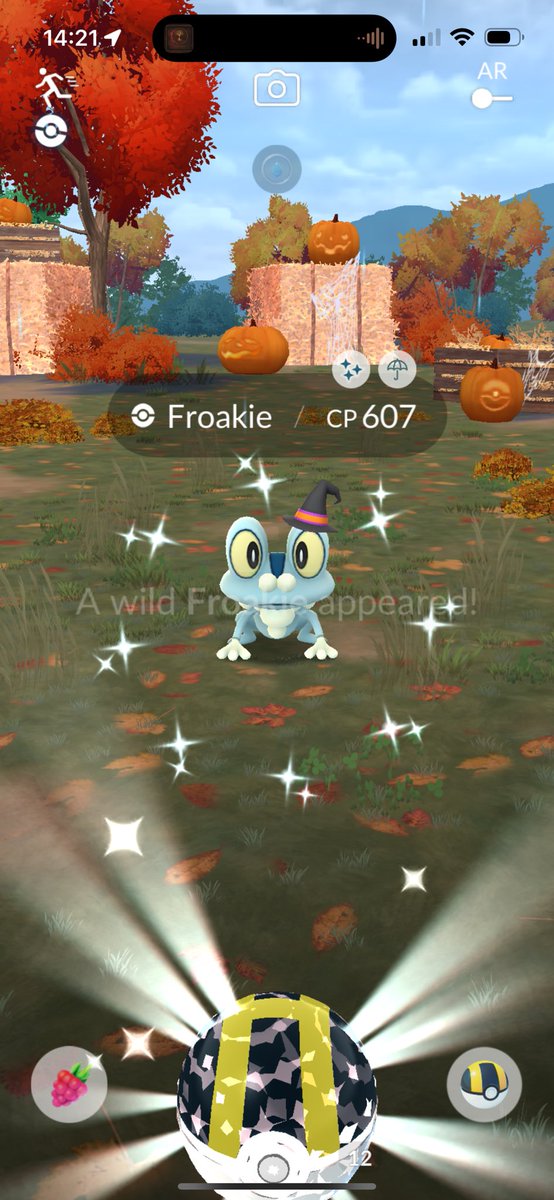 ShinyHunterJP's tweet photo. I forgot I had this account 😬 but two vehemently spooky fellas coming right at ya ✨🐸 
#PokemonGO #ShinyPokemon https://t.co/rLda8UE6BI