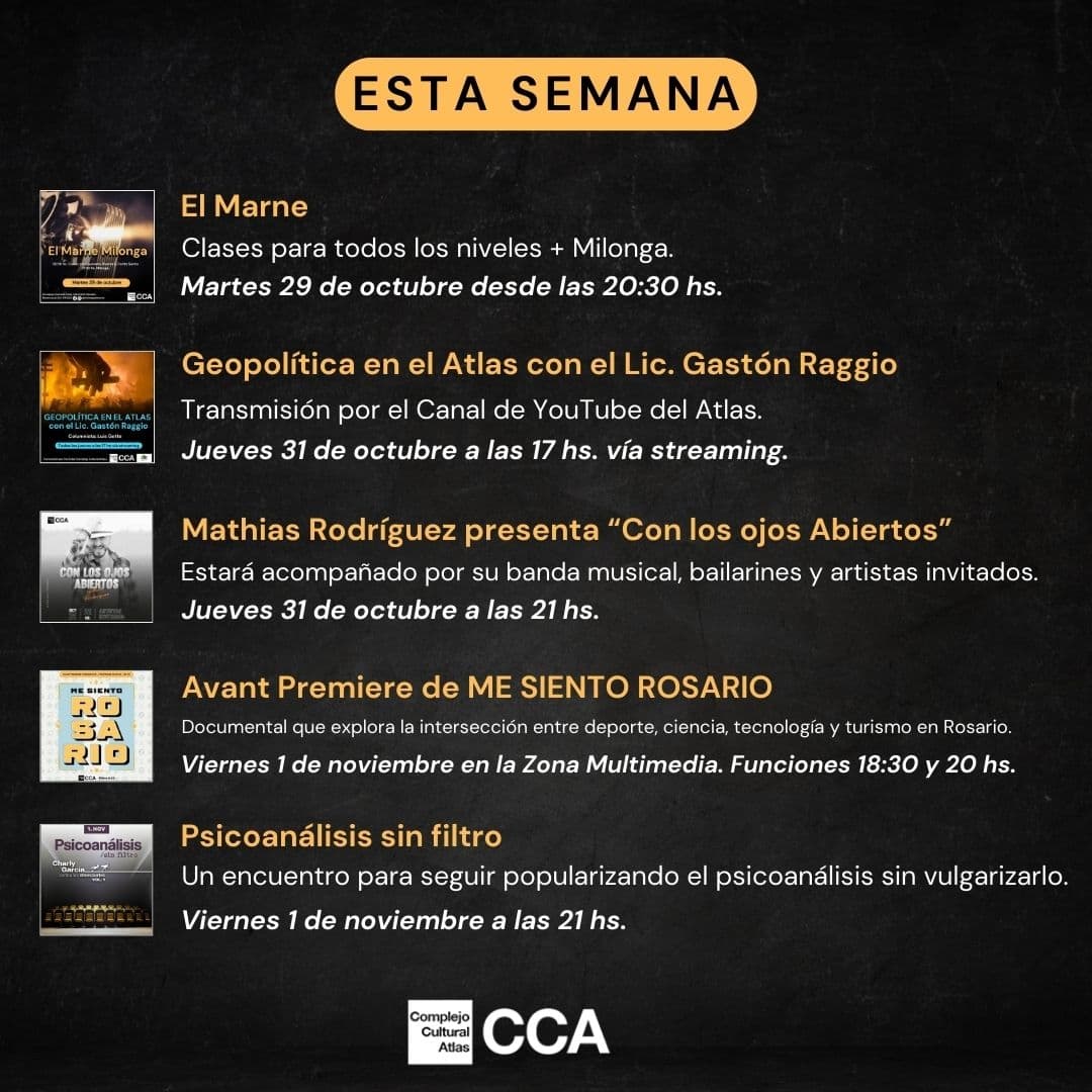 Esta semana en el #Atlas.
👉 Más información en ccatlas.org.ar
