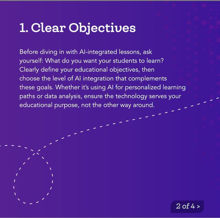 TeachingChannel's tweet photo. While teachers focus on using AI for lesson prep and planning, extending its use to students is becoming increasingly important, particularly tools like chatbots.
Explore our list of best practices for integrating AI in your classroom: https://t.co/kDRaAzyXTV.
#AI #edresources https://t.co/4lvfINp56b