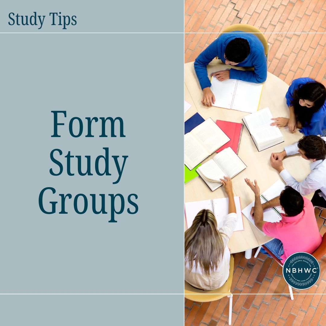 Form Study Groups

Study smarter, not harder! 🤓 Form a study group with your peers from your ATP. Together, you can help each other master the NBHWC content outline. Let’s make this journey to certification a shared success! #StudyGroupGoals #CollaborativeLearning #WellnessCoach