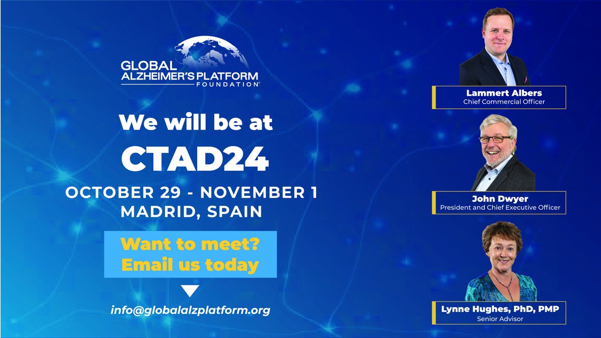 GAP_Foundation's tweet photo. Hey there! 👋 Are you attending the @CTADconference? Let's make the most of this awesome opportunity to connect and network. Email us now to schedule a meeting with us - we can't wait to chat and see how we can collaborate! 🤝 #CTAD #networking #collaboration https://t.co/hkFRehzrpe