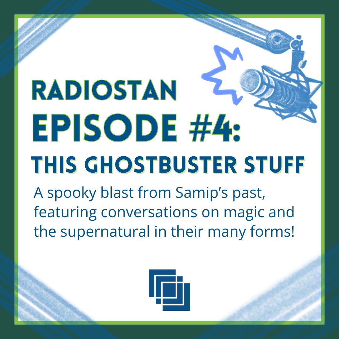 In honor of Halloween Week, we're digging up 🪦 the 4th episode of Radiostan, titled "This Ghostbuster Stuff." Samip and Tina take on the supernatural in its many forms: "magic used for good, and magic used for evil." 😱 Listen to Episode #4 of Radiostan using the link in bio!