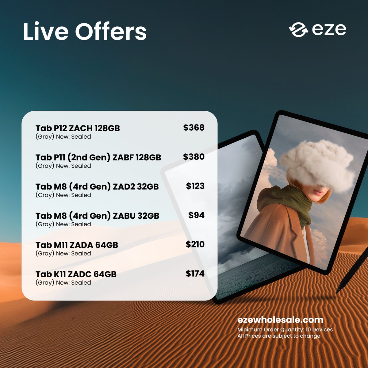 ezewholesale's tweet image. 🚨 Fresh stock alert 🚨

New, sealed Lenovo Tabs are now available for bulk order on Eze Wholesale.
They’re perfect for scaling your inventory to attract business tech buyers.

bit.ly/ezelenovotabs

#Lenovo #LenovoTablets #LenovoTabs