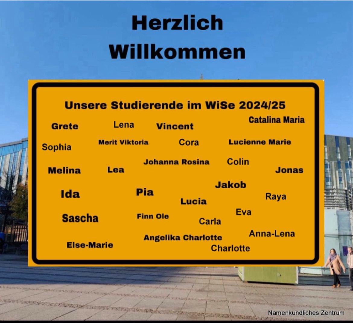 Wie heißen denn die Neuen? #namen der Studierenden im #Wintersemester in #Leipzig.