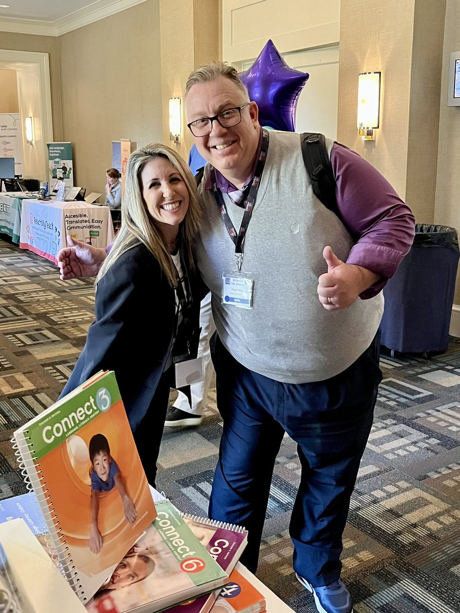 It’s always a treat to see our friend <a href="/SenseiFredsMojo/">Fred Pleis (I/Him)</a> at <a href="/CarolinaTesol/">Carolina TESOL</a>! Thank you so much for making <a href="/VHLPreK12/">Vista Higher Learning Pre-K-12</a> part of your #ELDStory!