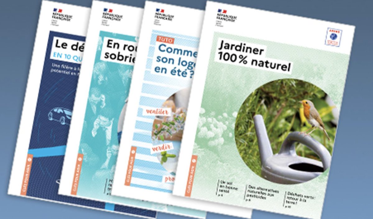 Découvrez les ressources de l’<a href="/ademe/">ADEME</a> pour adopter les bons gestes au quotidien ! 
➡️ Guides, infographies, podcasts… 
Plus d’infos ici 👉agirpourlatransition.ademe.fr/particuliers/d…