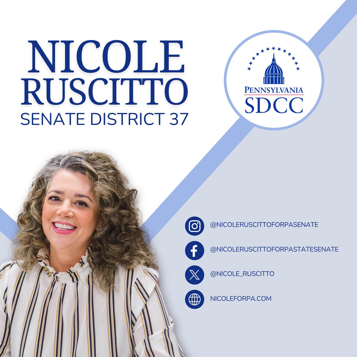 PaSDCC's tweet photo. 🇺🇸 @nicole_ruscitto, Committed to addressing our increasing cost of living and raising our wages. Let's build a better future together. #MiddleClassFamilies #NicoleForPA #PASDCC https://t.co/McybvyCWjF